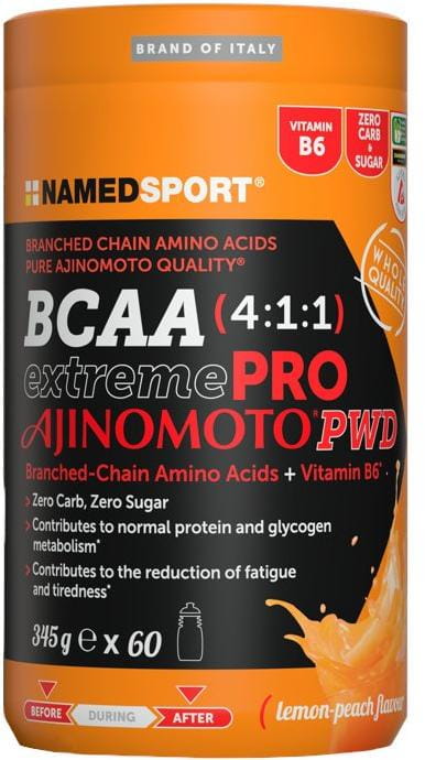 Aminokyseliny NAMEDSPORT BCAA 4:1:1 Extreme PRO Ajinomoto PWD, 345 g
